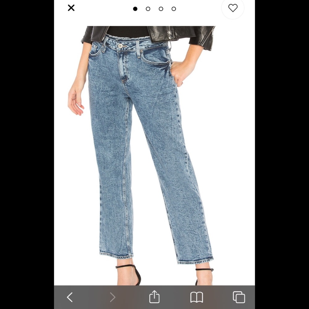 Paige Noella Straight Jean in Vedder Size 32